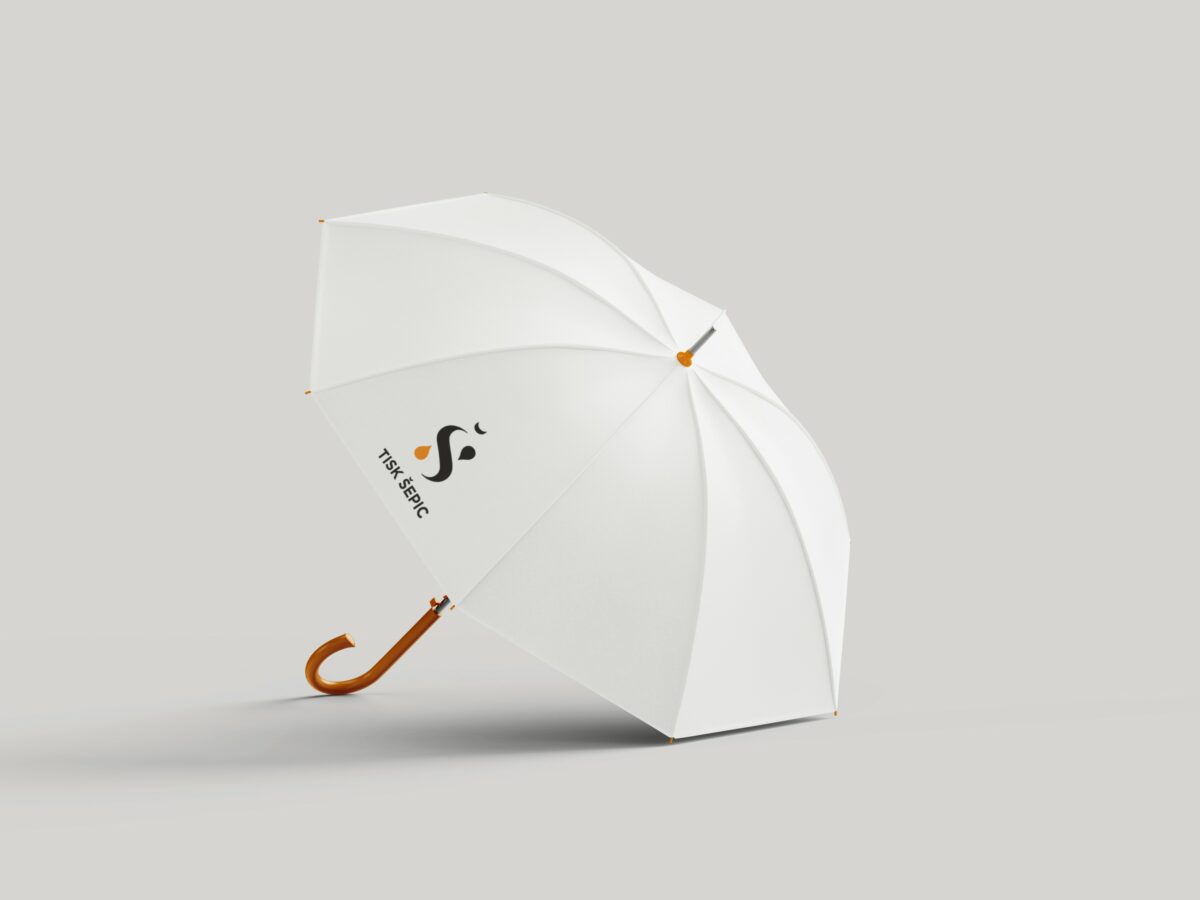 dežnik z logotipom